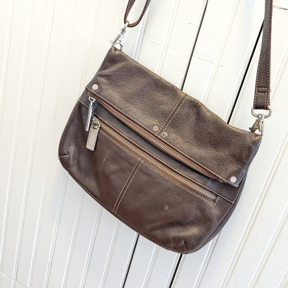Tignanello crossbody leather purse
